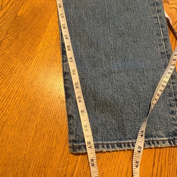 Madewell Curvy 90's Straight Crop Hazeldell Wash High Rise Denim Jeans Size 30 - Picture 7 of 12